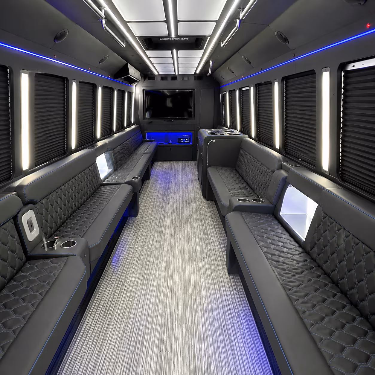 eastvale party bus rental interior