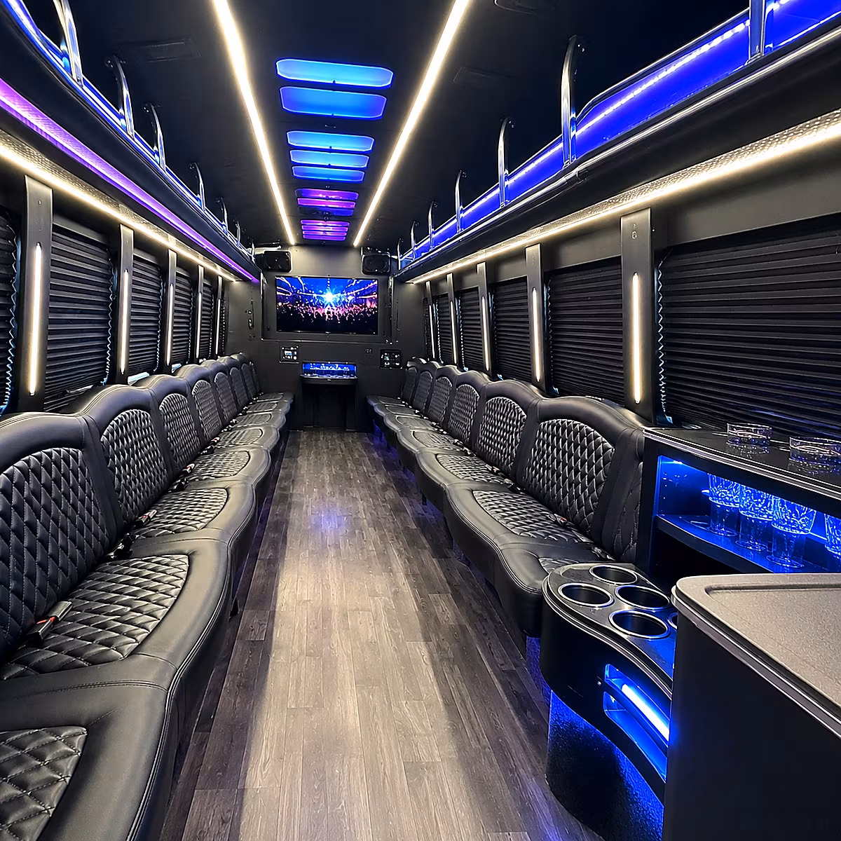 eastvale sporting event party bus rental