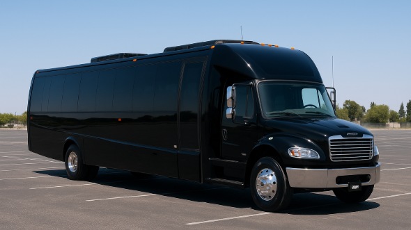 Exterior of Charter Bus Company Chino Hills's 18 Passenger Minibus in Chino Hills