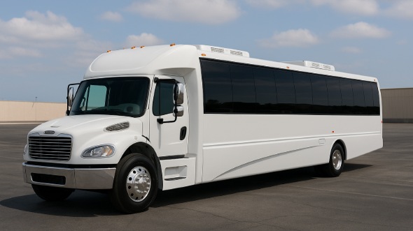 Exterior of Charter Bus Company Chino Hills's 30 Passenger Minibus in Chino Hills