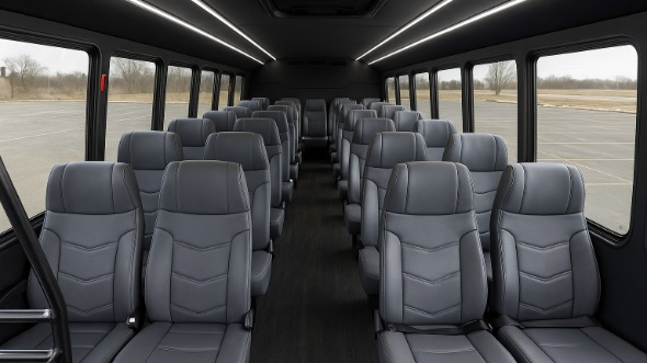 eastvale 18 passenger minibus inside
