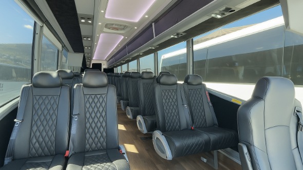 eastvale 20 passenger minibus inside