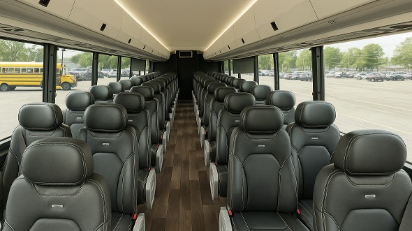 eastvale 25 passenger minibus inside