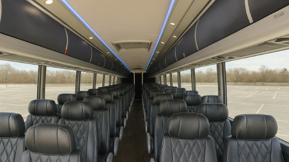 eastvale 50 passenger charter bus inside